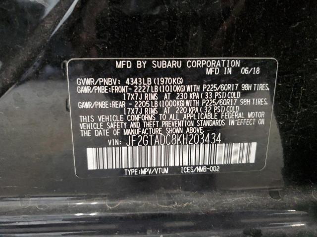 2019 SUBARU CROSSTREK JF2GTADC8KH203434