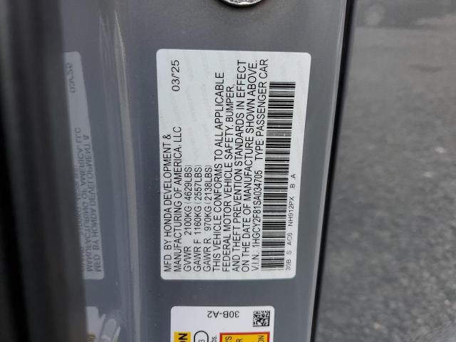 2025 HONDA ACCORD TOU 1HGCY2F81SA034705