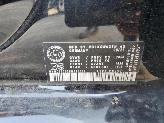 2024 VOLKSWAGEN GOLF R WVWCB7CD2RW116356