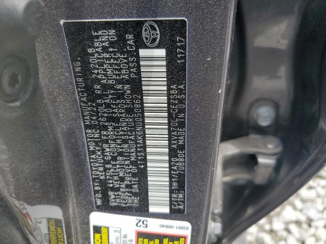 2022 TOYOTA CAMRY NIGH 4T1S11AK6NU050862
