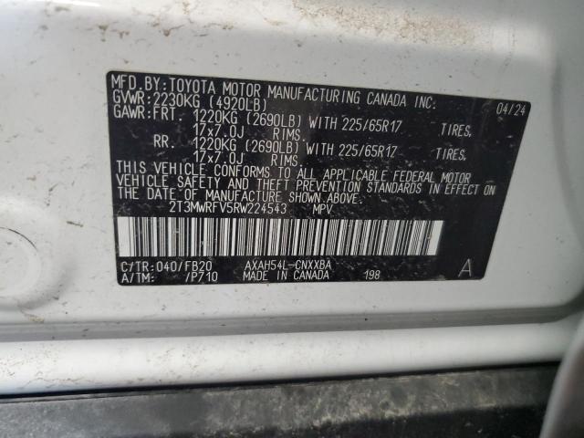 2024 TOYOTA RAV4 LE 2T3MWRFV5RW224543