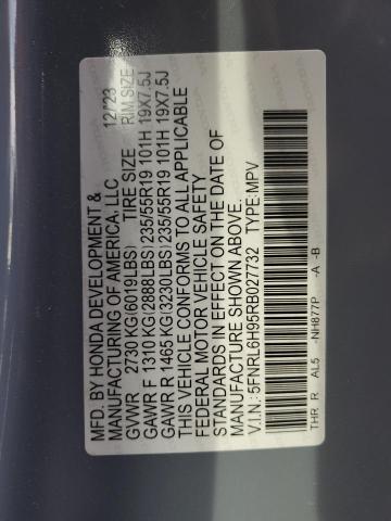 2024 HONDA ODYSSEY EL 5FNRL6H95RB027732