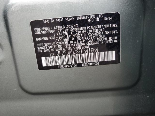 2015 SUBARU FORESTER X JF2SJADC8FH541664