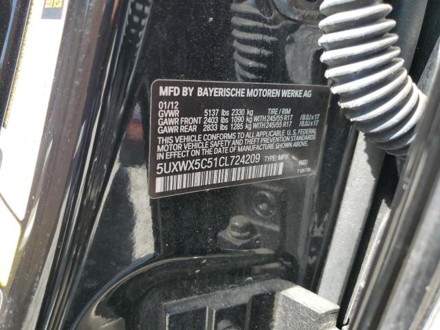 2012 BMW X3 XDRIVE2 - 5UXWX5C51CL724209