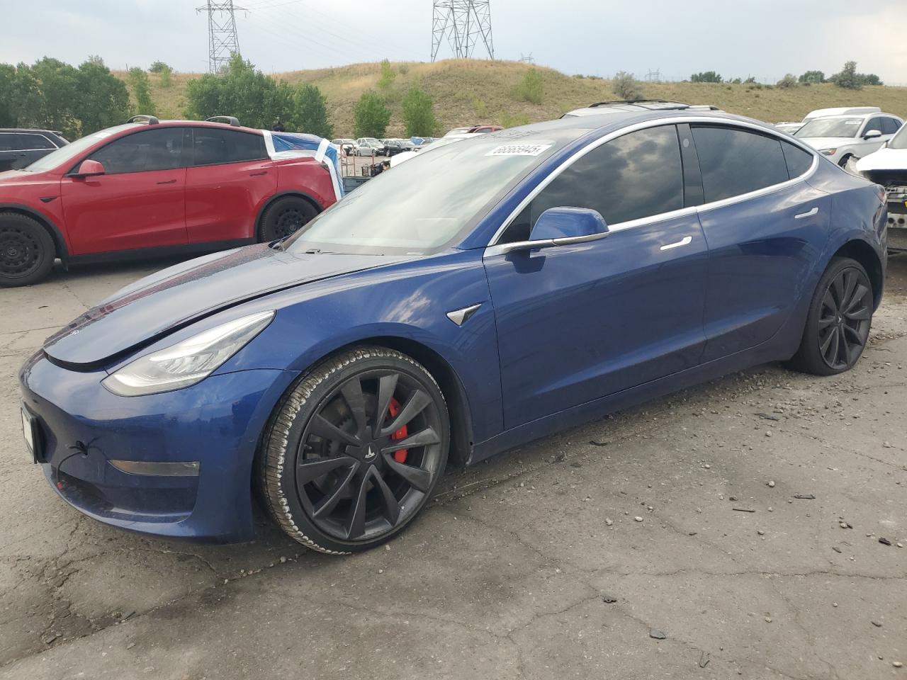 Lot #3302151120 2020 TESLA MODEL 3