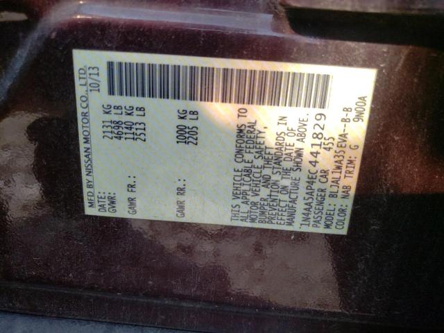 2014 NISSAN MAXIMA S - 1N4AA5AP4EC441829