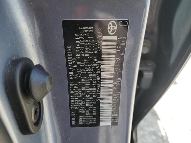 2021 TOYOTA COROLLA LE - 5YFEPMAE8MP187258