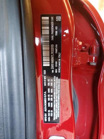 2020 ALFA ROMEO GIULIA TI ZARFANBN7L7632010
