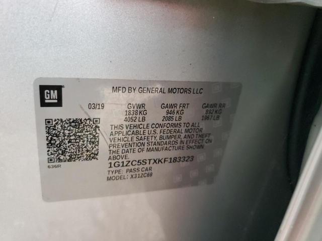 2019 CHEVROLET MALIBU LS 1G1ZC5STXKF183323