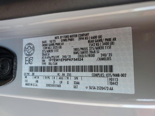 2023 FORD F150 SUPER - 1FTEW1EP9PKF54524