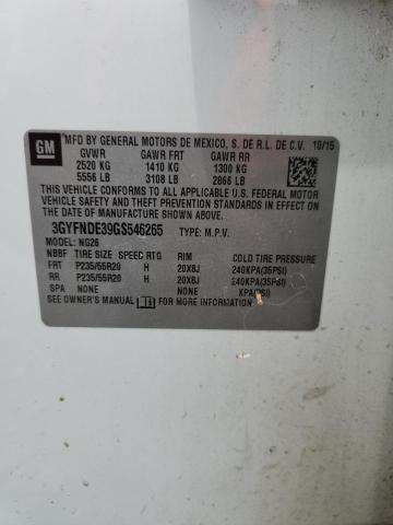 2016 CADILLAC SRX PREMIU 3GYFNDE39GS546265
