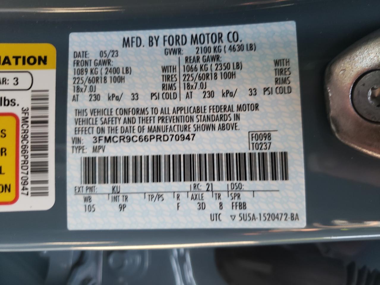 FORD BRONCO SPORT OUTER BANKS