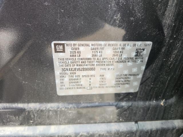2018 CHEVROLET EQUINOX LT - 3GNAXJEV6JS569060