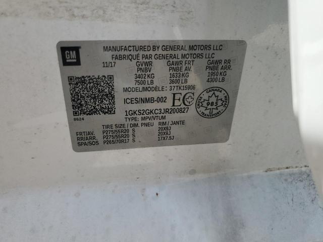 2018 GMC YUKON XL K 1GKS2GKC3JR200827