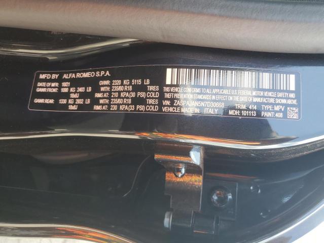 2022 ALFA ROMEO STELVIO ZASPAJAN5N7D30668