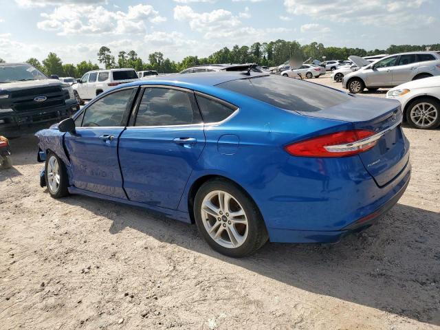 FORD FUSION SE 2018 blue  gas 3FA6P0HD4JR223047 photo #3