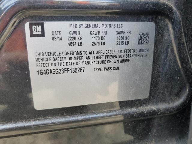 2015 BUICK LACROSSE 1G4GA5G33FF135287