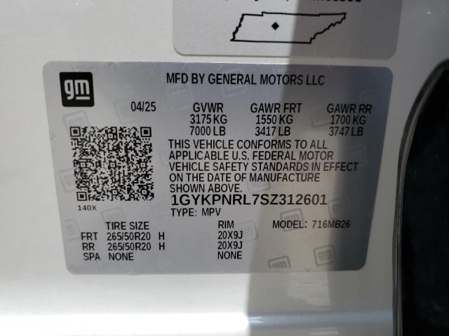 2025 CADILLAC LYRIQ LUXU 1GYKPNRL7SZ312601