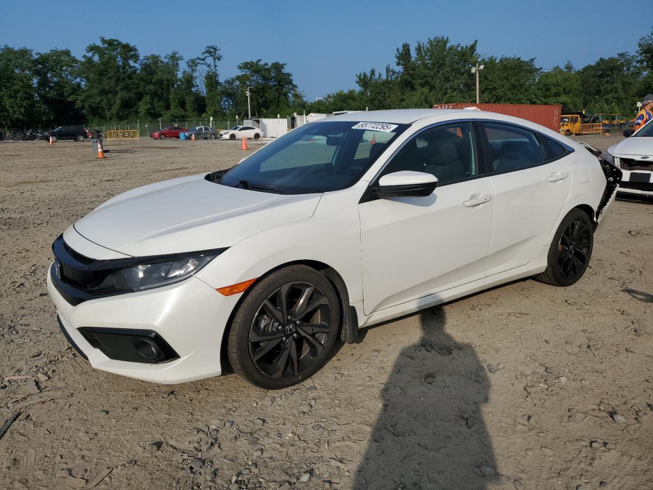 Lot #3304630973 2020 HONDA CIVIC SPOR