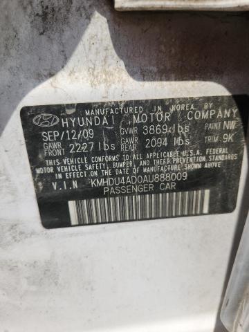 2010 HYUNDAI ELANTRA BL - KMHDU4AD0AU888009