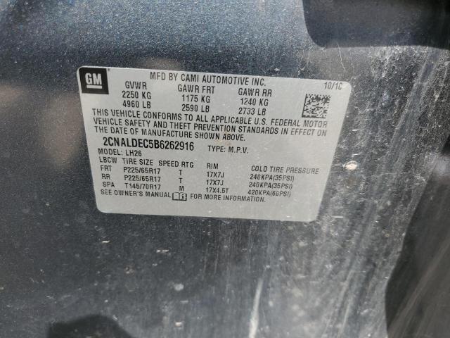 2011 CHEVROLET EQUINOX LT - 2CNALDEC5B6262916