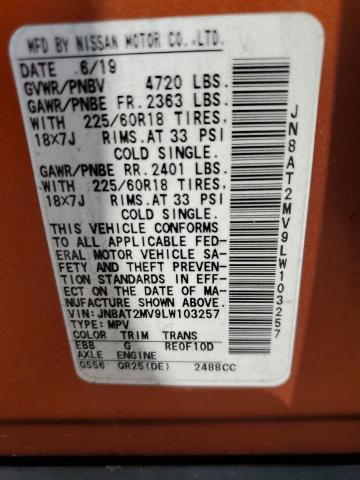 2020 NISSAN ROGUE S - JN8AT2MV9LW103257