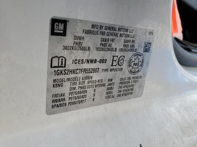 2015 GMC YUKON XL K - 1GKS2HKC7FR552807