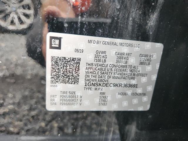 2019 CHEVROLET TAHOE POLI 1GNSKDEC9KR363691