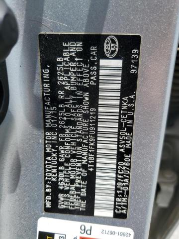 2015 TOYOTA CAMRY LE - 4T1BF1FK9FU911219