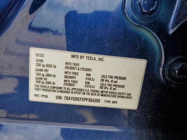 2023 TESLA MODEL Y 7SAYGDEFXPF904309