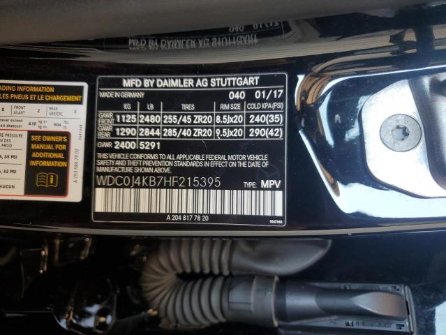 2017 MERCEDES-BENZ GLC COUPE - WDC0J4KB7HF215395