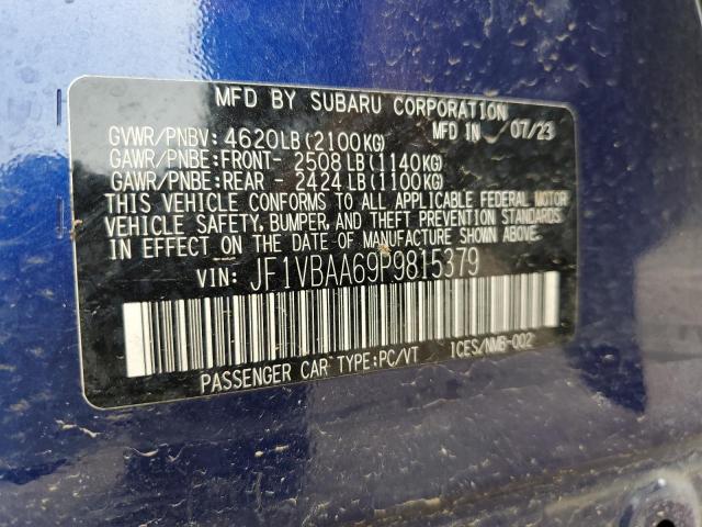 2023 SUBARU WRX - JF1VBAA69P9815379