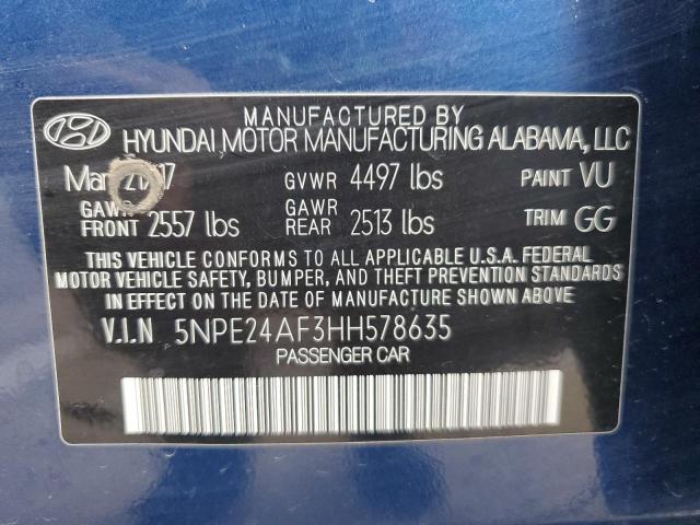 2017 HYUNDAI SONATA SE - 5NPE24AF3HH578635