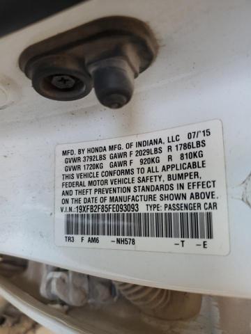 2015 HONDA CIVIC EX 19XFB2F85FE093093