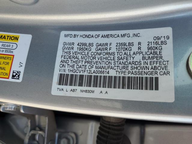 2020 HONDA ACCORD LX 1HGCV1F12LA006614