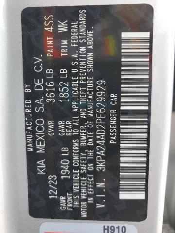 2023 KIA RIO LX 3KPA24AD2PE629929