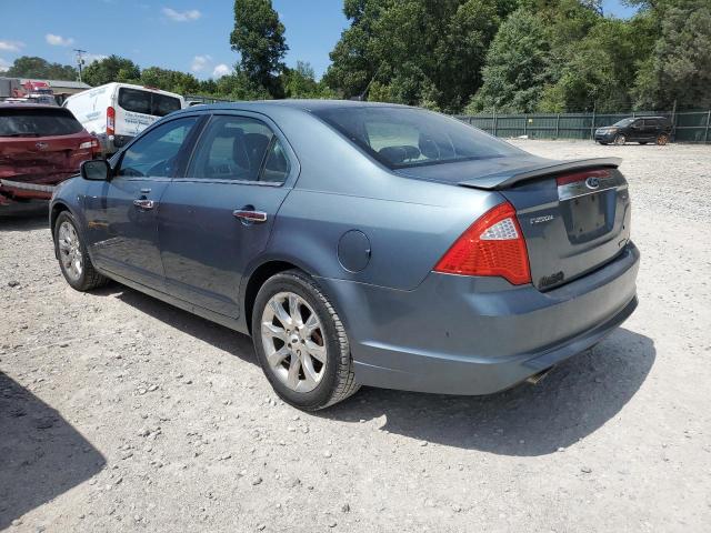 FORD FUSION SEL 2011 blue sedan 4d flexible fuel 3FAHP0JG9BR278754 photo #3