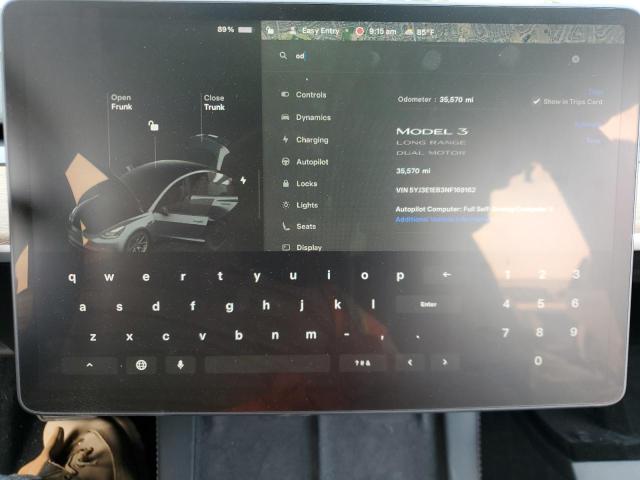 2022 TESLA MODEL 3 5YJ3E1EB3NF169162
