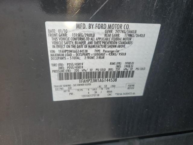 2010 FORD TAURUS LIM - 1FAHP2JW1AG144538