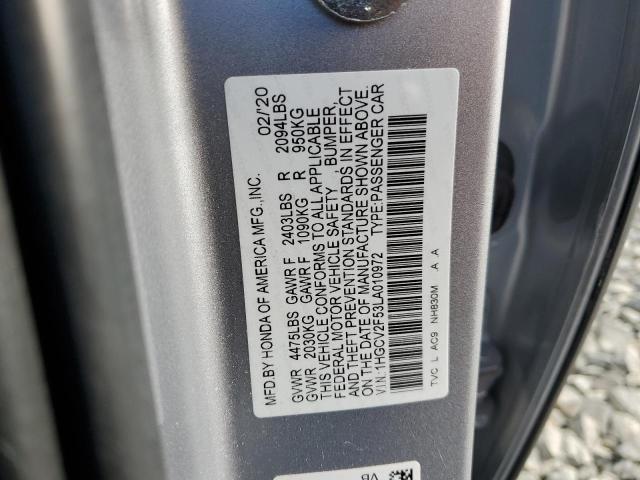 2020 HONDA ACCORD EXL 1HGCV2F53LA010972