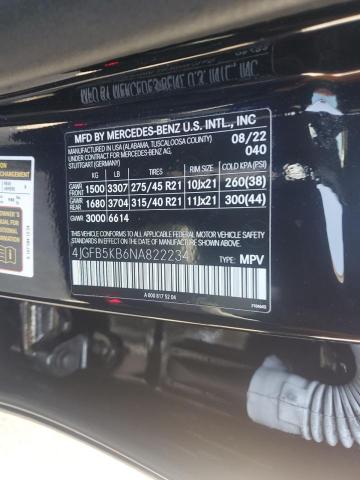 2022 MERCEDES-BENZ GLE 450 4M 4JGFB5KB6NA822234