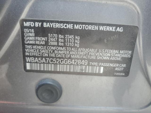 2016 BMW 528 XI WBA5A7C52GG642849