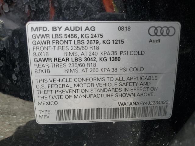 2018 AUDI Q5 PREMIUM WA1ANAFY4J2234330