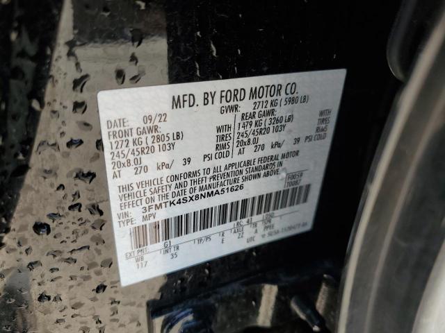 2022 FORD MUSTANG MA 3FMTK4SX8NMA51626