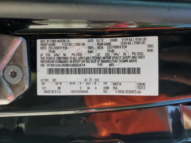 2013 FORD ESCAPE TIT - 1FMCU0J92DUB50474