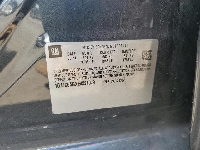 2014 CHEVROLET SONIC LT - 1G1JC5SGXE4227028