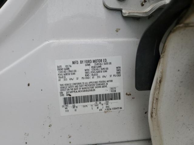 2016 FORD EDGE SEL 2FMPK4J83GBB25826