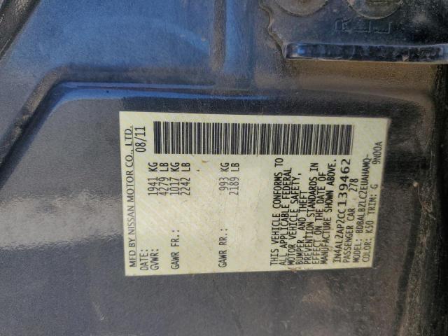 2012 NISSAN ALTIMA BAS - 1N4AL2AP2CC139462