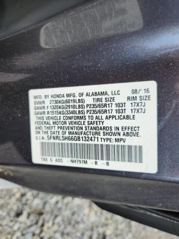2016 HONDA ODYSSEY EX 5FNRL5H66GB132471