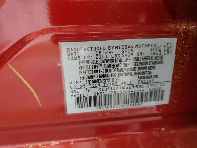 2025 NISSAN SENTRA SV 3N1AB8CV2SY218182